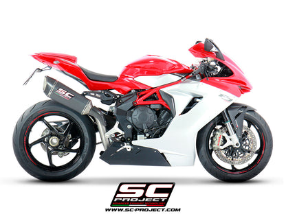 MV AGUSTA F3 675 (2017-2024) - F3 800 (2017-2024) - EAS ABS - RC SC1-R Muffler, high position, Carbon fibre
