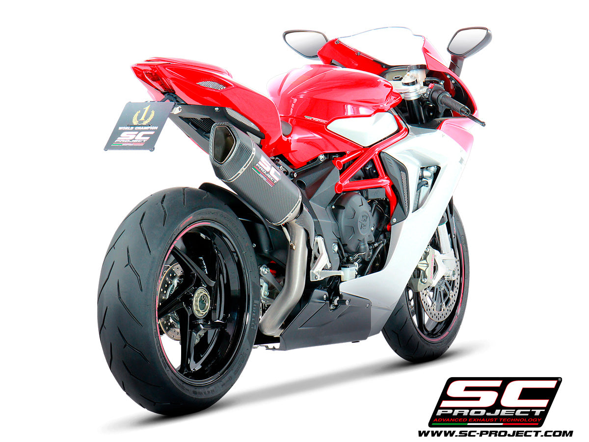 MV AGUSTA F3 675 (2017-2024) - F3 800 (2017-2024) - EAS ABS - RC SC1-R Muffler, high position, Carbon fibre