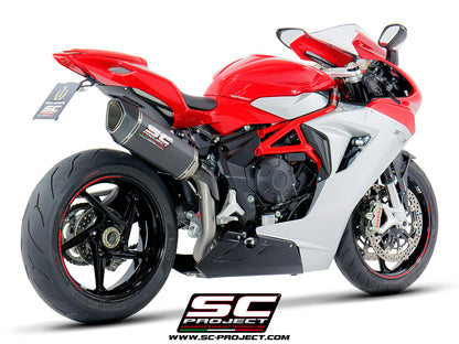 MV AGUSTA F3 675 (2017-2024) - F3 800 (2017-2024) - EAS ABS - RC SC1-R Muffler, high position, Carbon fibre