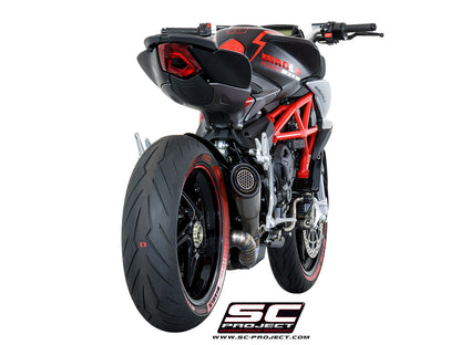 MV AGUSTA RIVALE S1 Muffler, Titanium, with Carbon fibre end cap