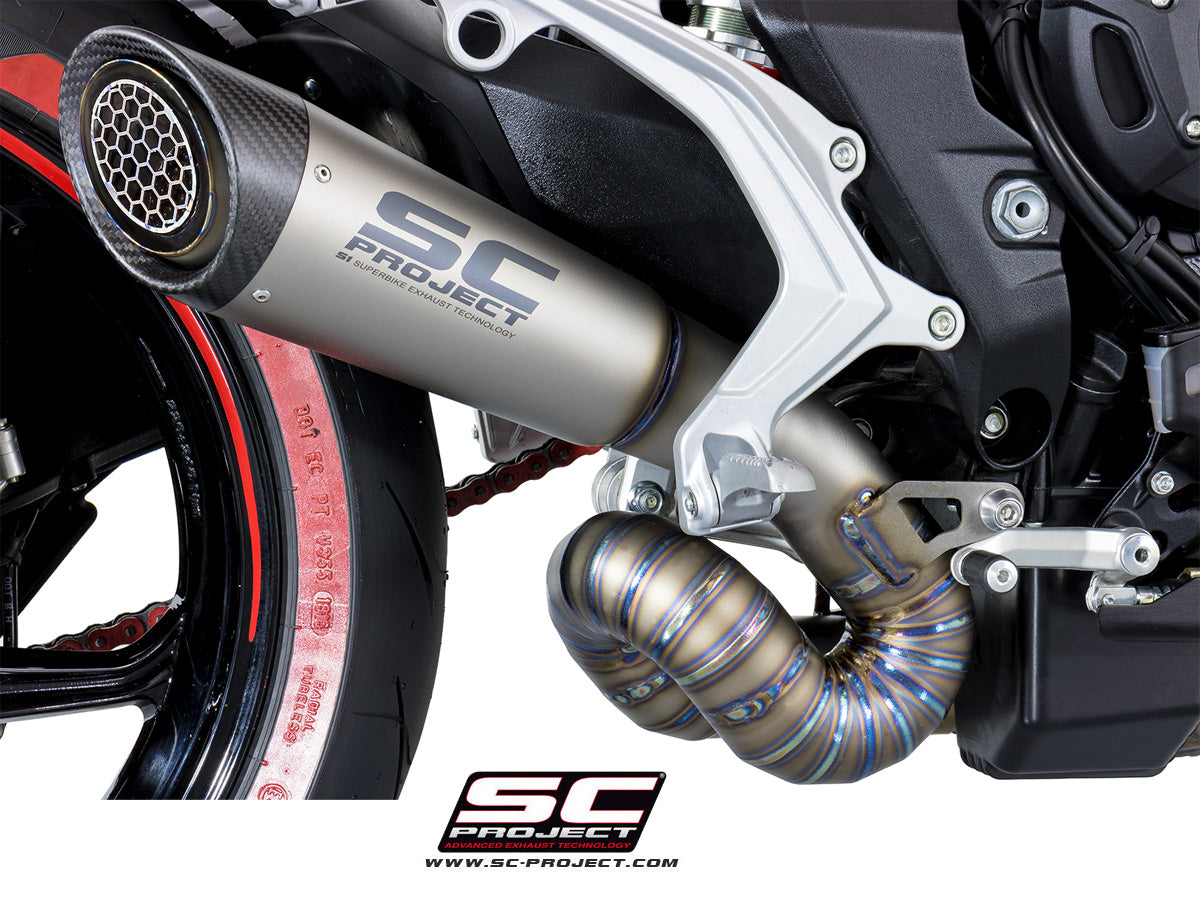 MV AGUSTA RIVALE S1 Muffler, Titanium, with Carbon fibre end cap