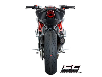 MV AGUSTA RIVALE S1 Muffler, Titanium, with Carbon fibre end cap