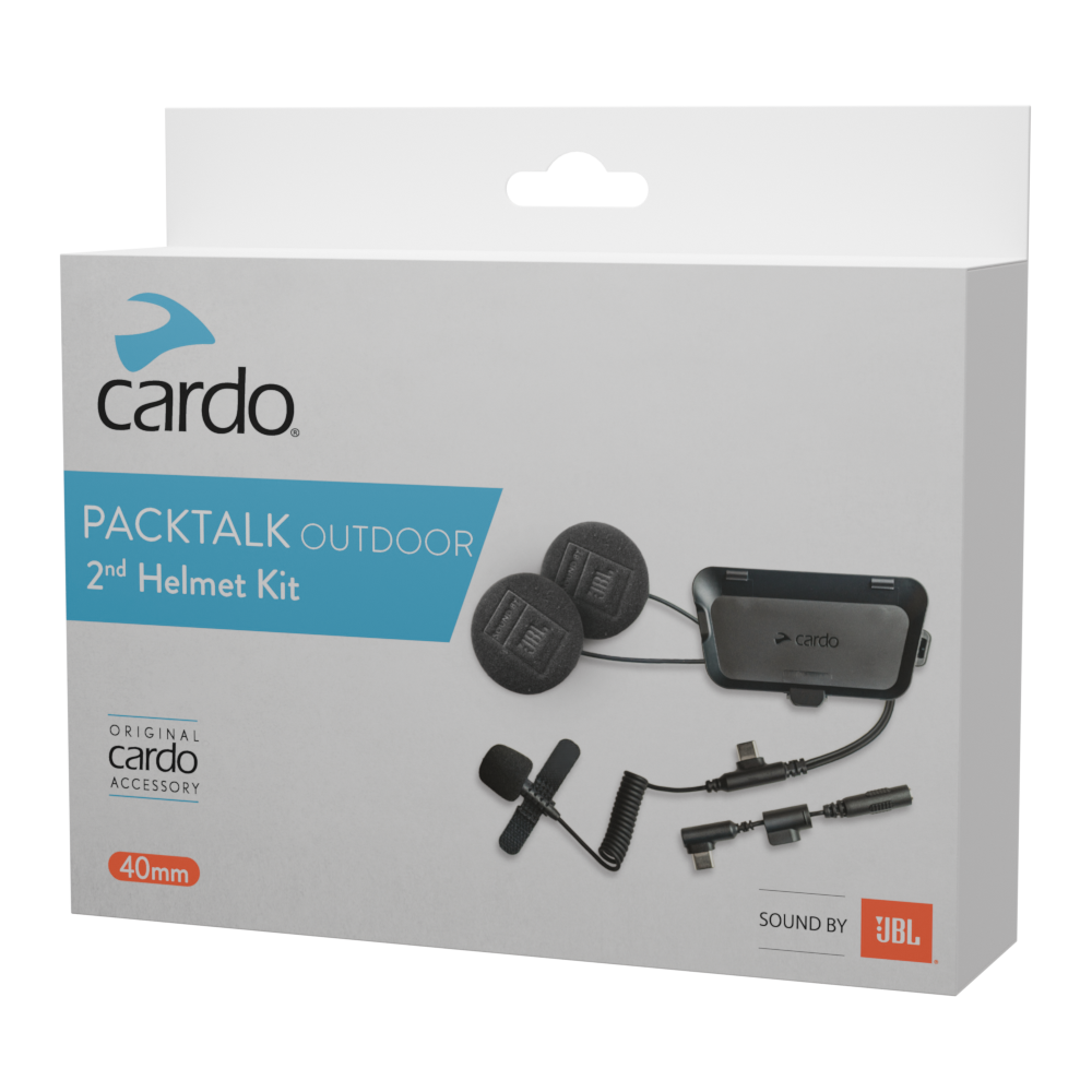 Cardo Packtalk Outdoor 2nd Helmet Kit with sound by JBL