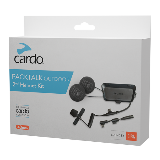 Cardo Packtalk Outdoor 2nd Helmet Kit with sound by JBL