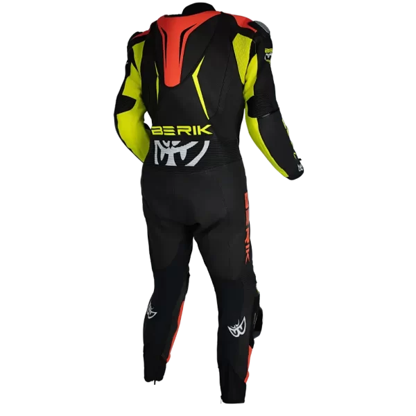 BERIK MUGELLO (BLACK / HI-VIZ / RED) 1 PIECE LEATHER RACING SUIT
