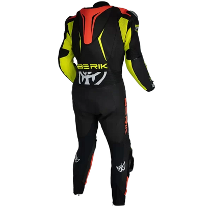 BERIK MUGELLO (BLACK / HI-VIZ / RED) 1 PIECE LEATHER RACING SUIT
