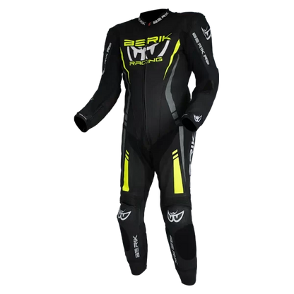 BERIK SICILY (BLACK / HI-VIZ) 1 PIECE LEATHER RACING SUIT
