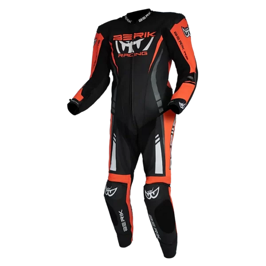 BERIK SICILY (BLACK / RED) 1 PIECE LEATHER RACING SUIT