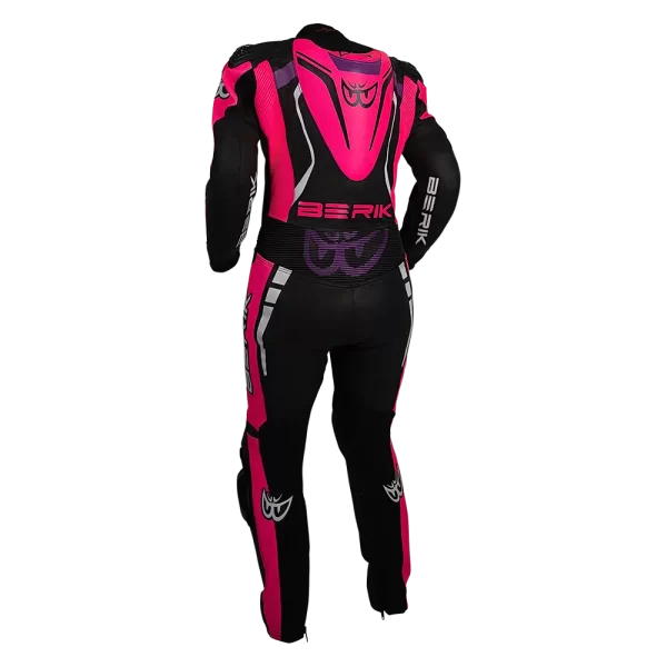 BERIK SICILY (BLACK / PINK) 1 PIECE LEATHER RACING SUIT