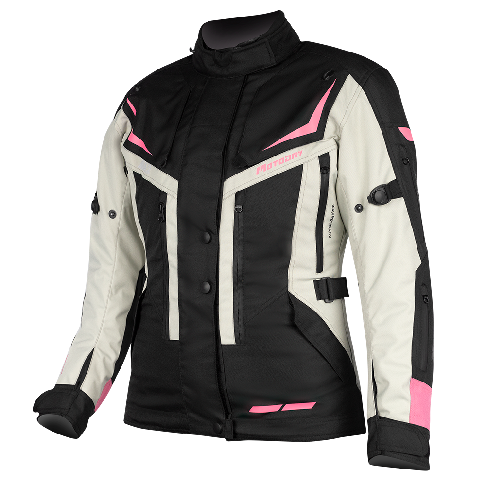 MotoDry RALLYE 2 JACKET BLACK/GREY/MAGENTA