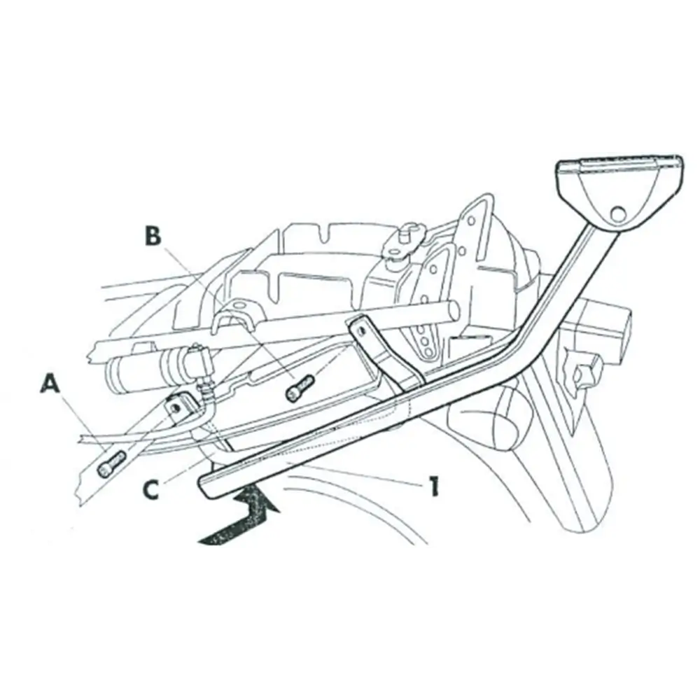 SHAD Top Case Fitting Kit Suzuki GSX750F