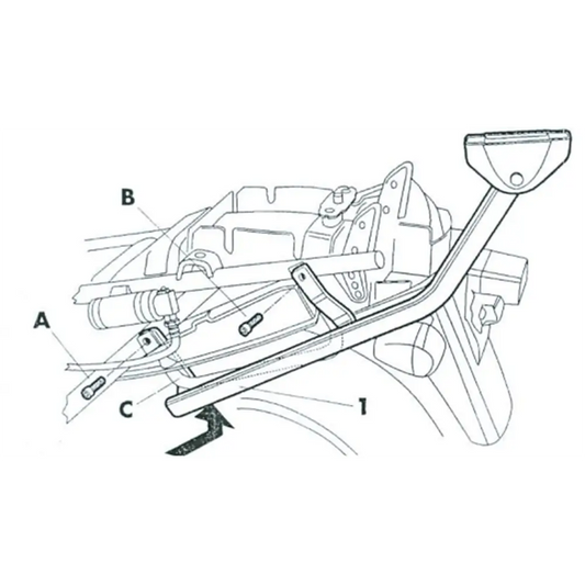 SHAD Top Case Fitting Kit Suzuki GSX750F