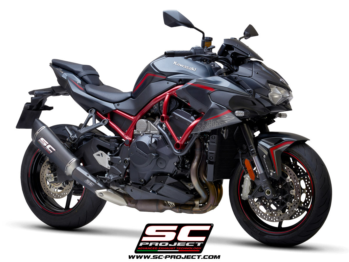 KAWASAKI Z H2 (2020-2024) SC1-R Muffler, with carbon fibre end cap