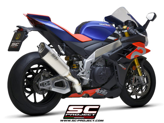 APRILIA RSV4 (2021 - 2024) - FACTORY SC1-R Muffler, carbon fiber end cap, with exhaust valve - Euro 5