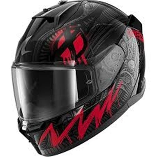 Shark D-SKWAL 3 Helmet Shiever (Black/Red)