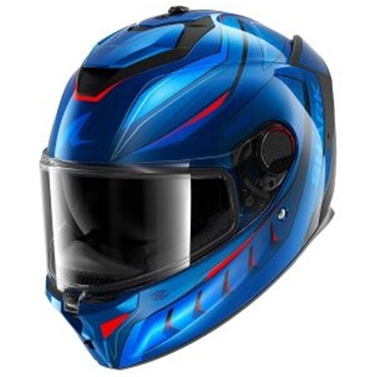 Shark Spartan GT Pro Helmet Carbon Mekarium (Blu/Org)