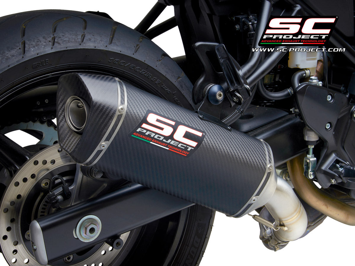 SUZUKI SV650 (2016 - 2020) SC1-S Muffler, with Carbon fibre end cap