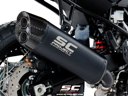 SUZUKI V-STROM 1000 (2017 - 2019) Adventure Muffler, matt black painted Titanium