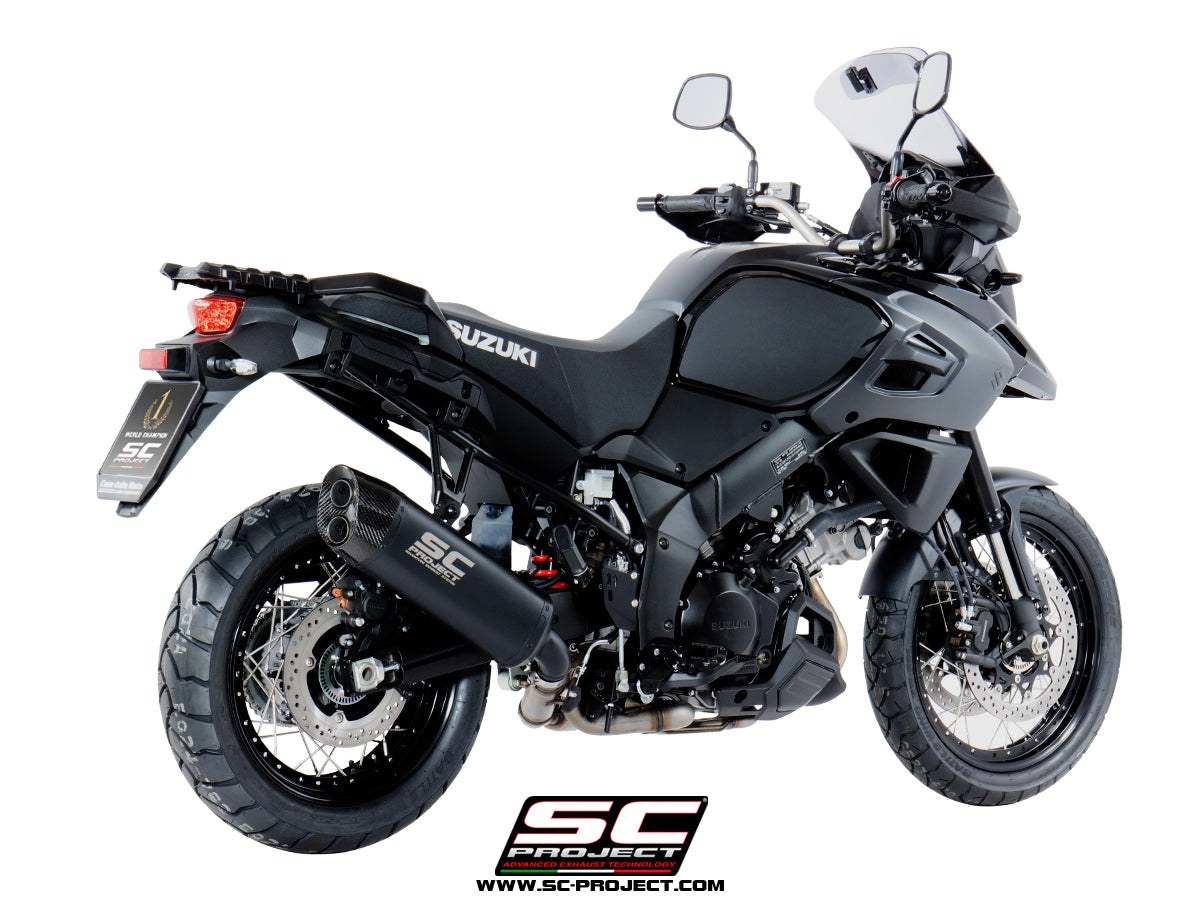 SUZUKI V-STROM 1000 (2017 - 2019) Adventure Muffler, matt black painted Titanium