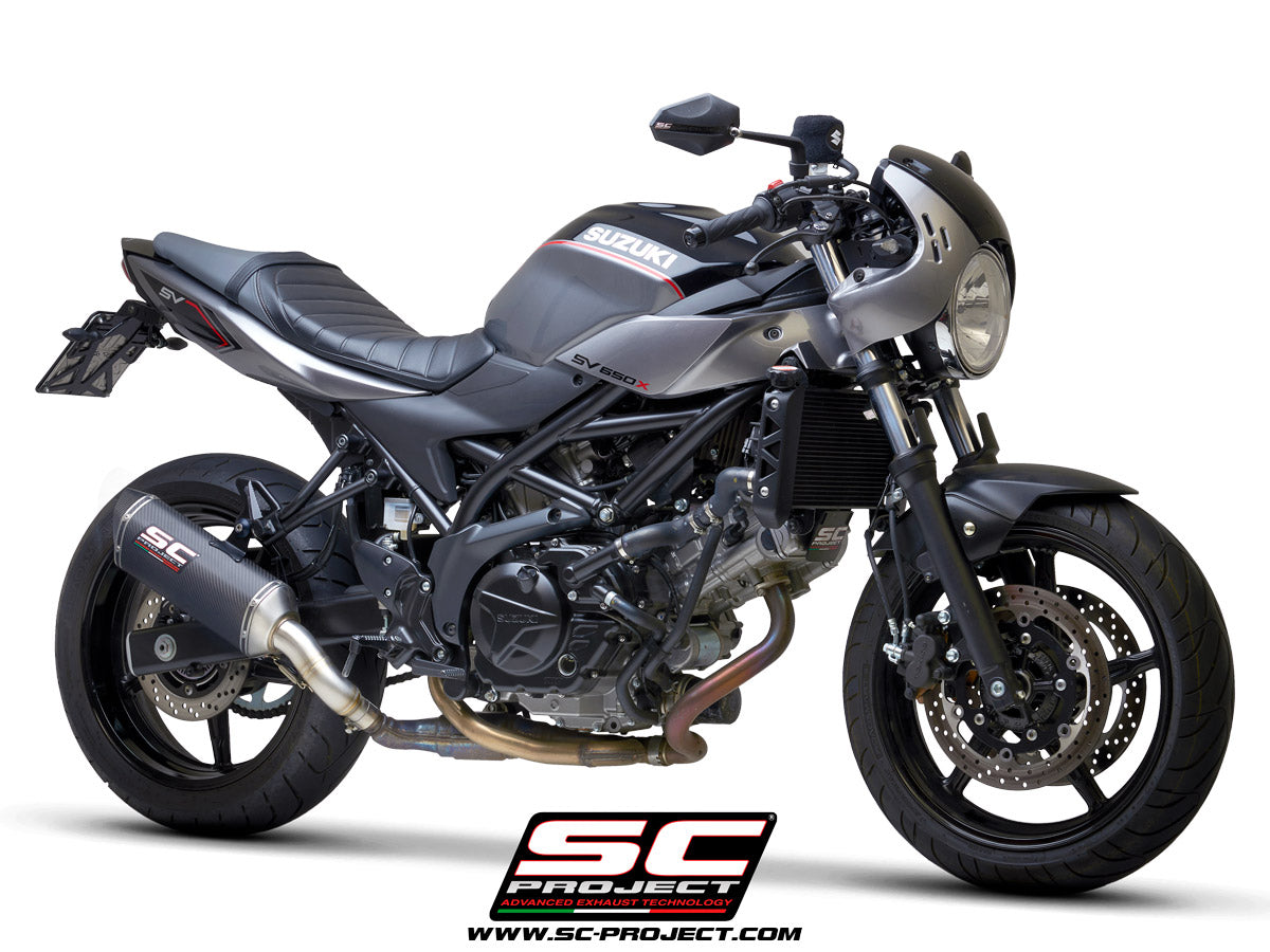 Suzuki SV650 / SV650 A2 (2021 - 2025) SC1-S Muffler, with Carbon fibre end cap
