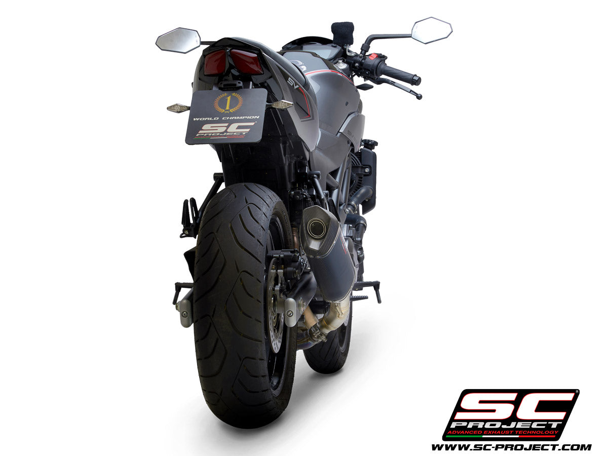 Suzuki SV650 / SV650 A2 (2021 - 2025) SC1-S Muffler, with Carbon fibre end cap
