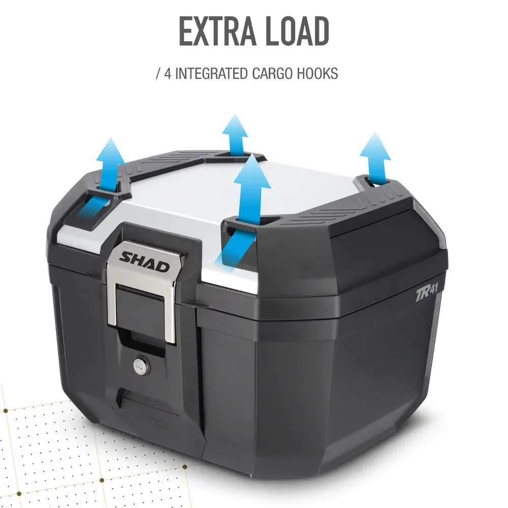 SHAD Top Case TR41 Terra Black/Aluminium (X0TR41200)