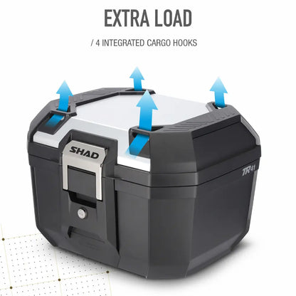 SHAD Top Case TR41 Terra Black/Aluminium (D0TR41200)