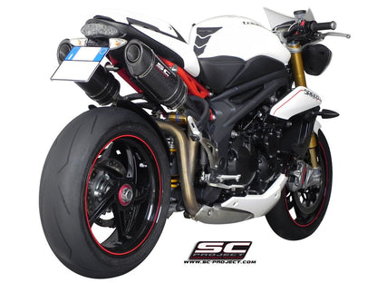 TRIUMPH SPEED TRIPLE 1050 (2011 - 2015) Oval Mufflers