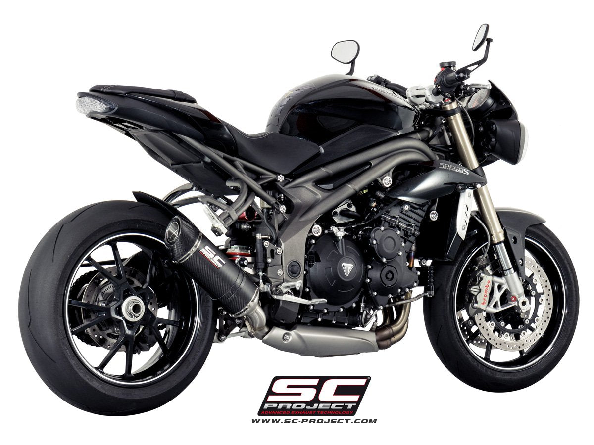TRIUMPH SPEED TRIPLE 1050 (2016 - 2017) - S - R Oval Muffler, Low Position