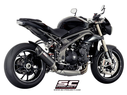 TRIUMPH SPEED TRIPLE 1050 (2016 - 2017) - S - R Oval Muffler, Low Position