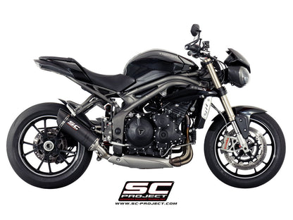 TRIUMPH SPEED TRIPLE 1050 (2016 - 2017) - S - R Oval Muffler, Low Position