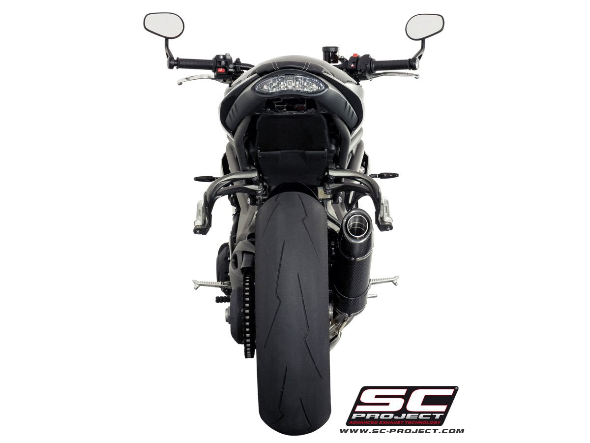 TRIUMPH SPEED TRIPLE 1050 (2016 - 2017) - S - R Oval Muffler, Low Position