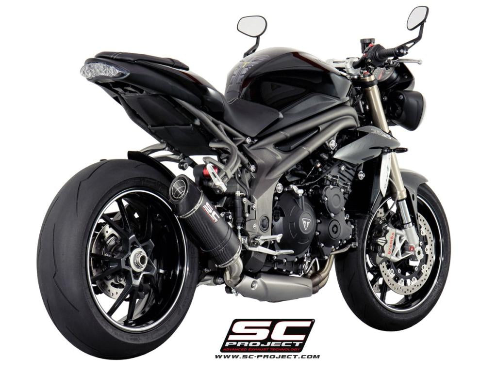 TRIUMPH SPEED TRIPLE 1050 (2016 - 2017) - S - R Oval Muffler, Low Position