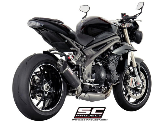 TRIUMPH SPEED TRIPLE 1050 (2016 - 2017) - S - R Oval Muffler, Low Position