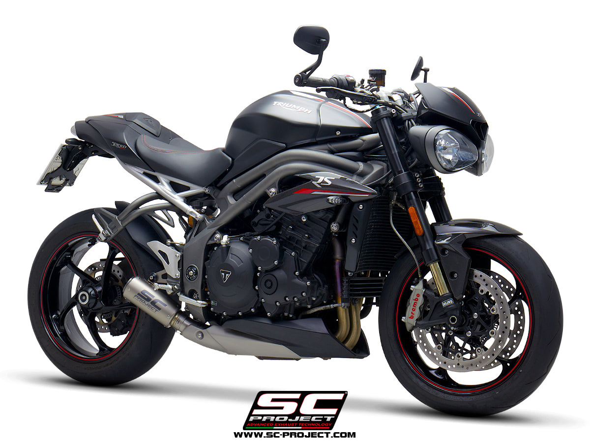 TRIUMPH SPEED TRIPLE 1050 (2018 - 2020) - S - RS CR-T Muffler, Titanium