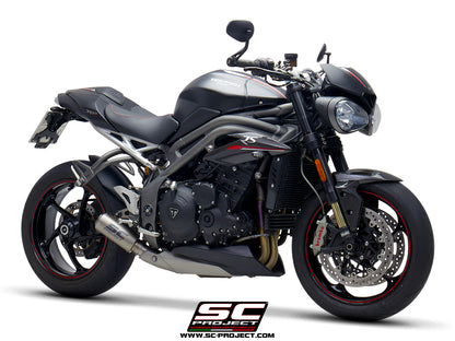 TRIUMPH SPEED TRIPLE 1050 (2018 - 2020) - S - RS CR-T Muffler, Titanium