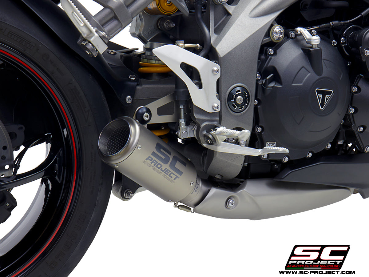 TRIUMPH SPEED TRIPLE 1050 (2018 - 2020) - S - RS CR-T Muffler, Titanium