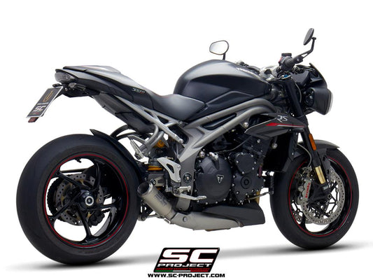 TRIUMPH SPEED TRIPLE 1050 (2018 - 2020) - S - RS CR-T Muffler, Titanium
