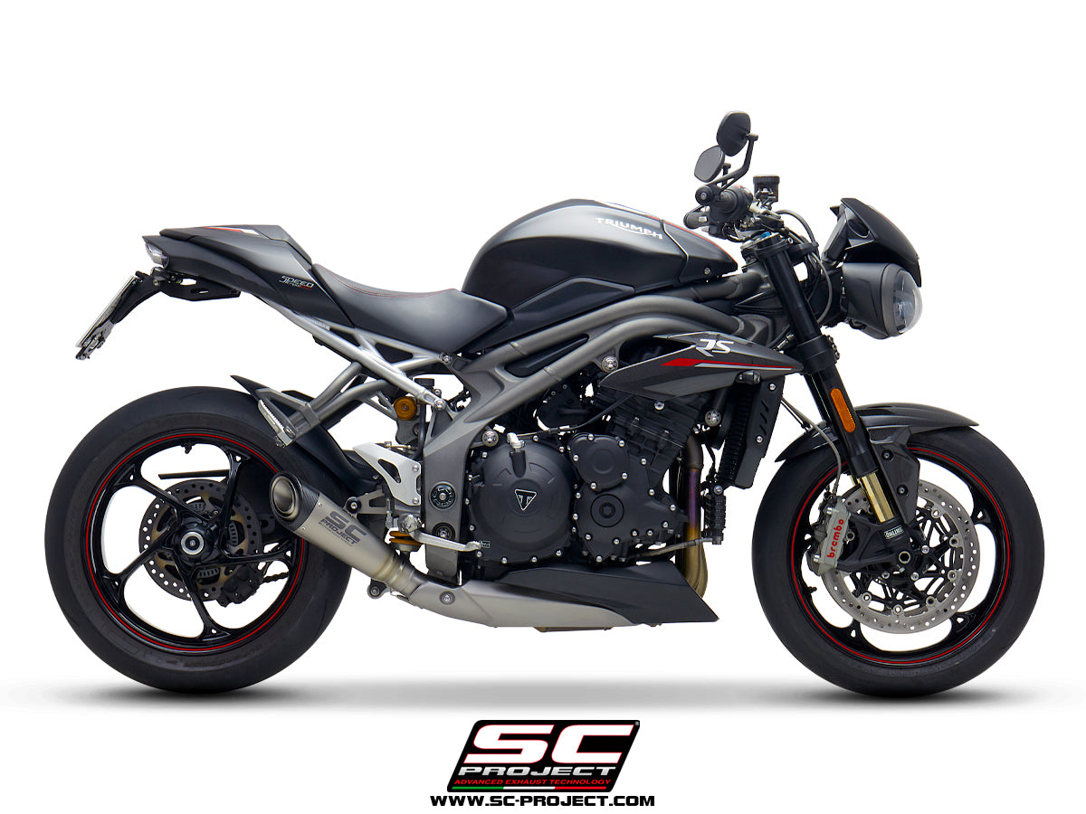 TRIUMPH SPEED TRIPLE 1050 (2018 - 2020) - S - RS S1 Muffler, Titanium
