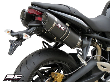 TRIUMPH STREET TRIPLE 675 (2007 - 2012) - R Oval Mufflers