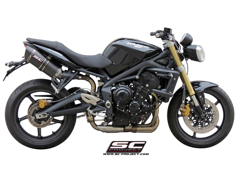 TRIUMPH STREET TRIPLE 675 (2007 - 2012) - R Oval Mufflers