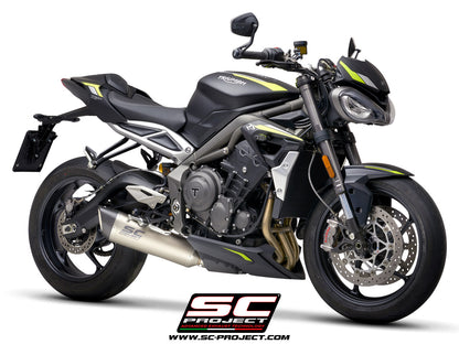 TRIUMPH STREET TRIPLE 765 S - R - RS (2020-2022) SC1-R Muffler, with Carbon fibre end cap