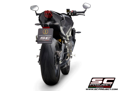 TRIUMPH STREET TRIPLE 765 S - R - RS (2020-2022) SC1-R Muffler, with Carbon fibre end cap