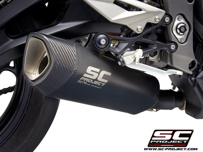 TRIUMPH STREET TRIPLE 765 S - R - RS (2020-2022) SC1-R Muffler, with Carbon fibre end cap