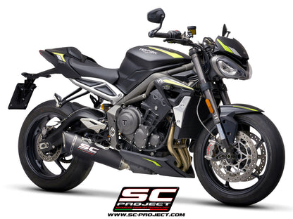 TRIUMPH STREET TRIPLE 765 S - R - RS (2020-2022) SC1-R Muffler, with Carbon fibre end cap