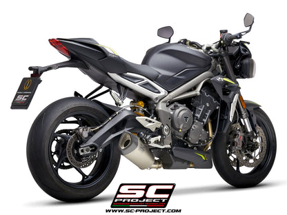 TRIUMPH STREET TRIPLE 765 S - R - RS (2020-2022) SC1-R Muffler, with Carbon fibre end cap