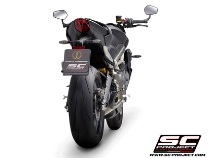 TRIUMPH STREET TRIPLE 765 S - R - RS (2020-2022) SC1-R Muffler, with Carbon fibre end cap