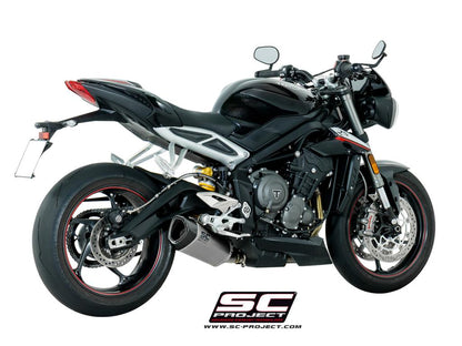 TRIUMPH STREET TRIPLE S 660 - A2 (2017 - 2019) SC1-R Muffler