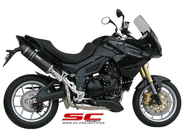 TRIUMPH TIGER 1050 (2007 - 2012) Oval Muffler, High Position