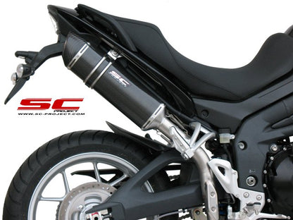TRIUMPH TIGER 1050 (2007 - 2012) Oval Muffler, High Position